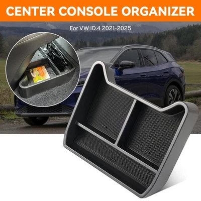 Center Console Organizer Armrest Lower Storage Box Pallet For VW ID.4 2021-2025 - Image 1 of 4