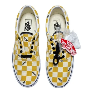 Sneakers stringate Vans Era uomo 10 big check giallo a scacchiera nuove senza scatola - Foto 1 di 11