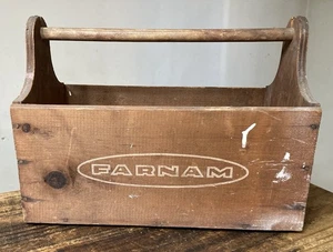 SELTENE antike Vintage FARNAM Holz Tierarzt Versorgung Box Tragetasche Caddy - Holz - Bild 1 von 8