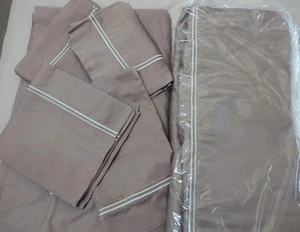 Schönes Stranos SK Set Bettbezug Flachbettlaken 2 SK Kissenbezüge + 2 Quadrat - Bild 1 von 11