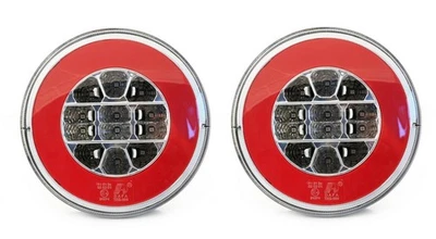 2 x 12V 24V LED Indicador de freno trasero Luces redondas de neón Lámpara... - Imagen 1 de 4