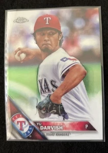 Yu Darvish 2016 Topps Chrome Refractor #20 Texas Rangers - Picture 1 of 2