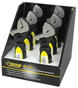 Steel Grip 2265395 Carbon Steel Stubby Adjustable Wrench 6 L in. (Pack of 6) - Picture 1 of 1