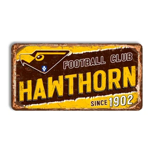 Blechschild Football Club Weißdorn Vintage Weißdorn Schild Football AFL - Bild 1 von 5