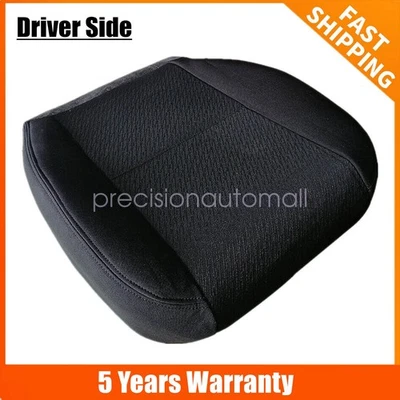 Cubierta de asiento de tela inferior negra para GMC Sierra 1500 2500HD 3500HD 2008-2010 Foto 1 de 4