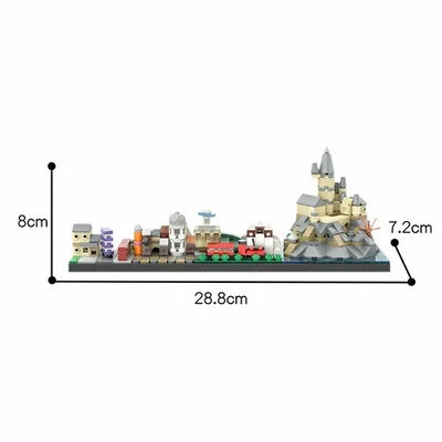415 PCS The Journey to Hօgwarts Skyline MOC Modular Building Blocks From Movies - Image 1 of 2