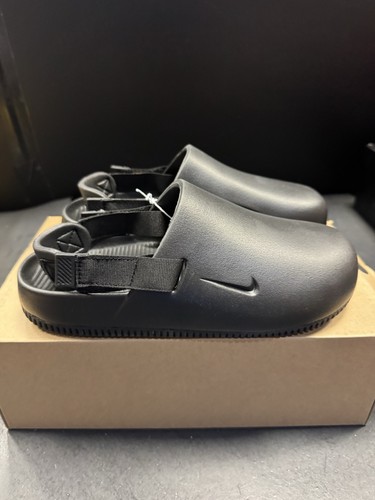 Sandali Nike Calm donna Mule Slides comodi neri taglia 9 uomo 8 nuovi con scatola