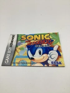 Sonic The Hedgehog Genesis Game Boy Advance GBA NUR HANDBUCH - Bild 1 von 2