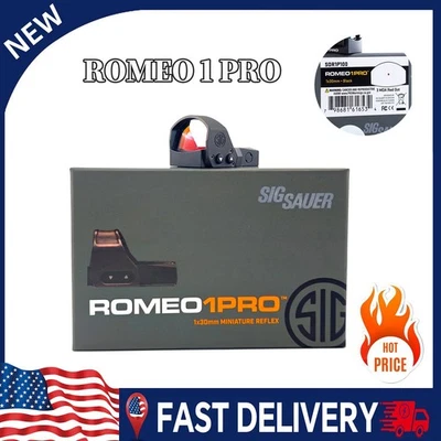 Mira de punto rojo SIG SAUER Optic Romeo 1 Pro 1x30 mm 3MOA Reflex con cubierta protectora Foto 1 de 4