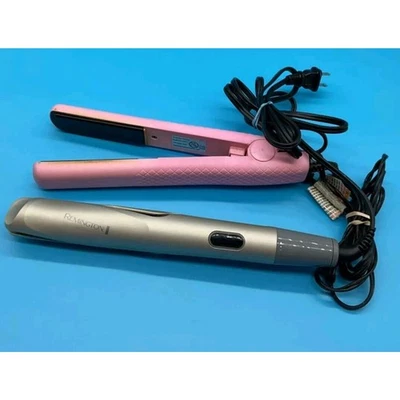 Remington Pro Twist & Curl Iron + Tourmaline Flat Iron Model 5877 Tested Works - Image 1 of 4