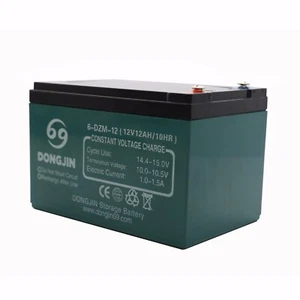 1x 12V 12Ah 6-DZM-12 Sealed Lead-Acid SLA Battery Fr Electric Bike Mower Scooter - Picture 1 of 8