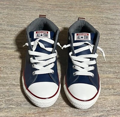 Top alto Converse All Star azul marino talla 6 junior Foto 1 de 4