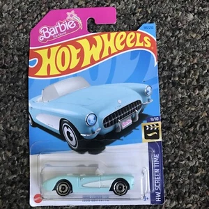 2024 Hot Wheels Hw Screen Time 1956 Corvette 183/250 Blue - Picture 1 of 5