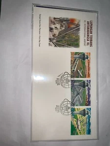 malaysia 1998 fdc KL International airport ( 3v stamps & ms) first day cover - Picture 1 of 4