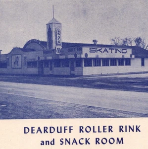 1950s Dearduff Roller Skating Rink Snack Room Union Avenue Litchfield Illinois - Picture 1 of 3