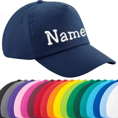 NASHVILLE PRINT FACTORY Junior Original 5-Panel Cap bestickt mit Name Kindermütze Basecap Mütze Kids NEU