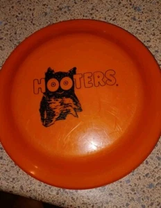 Vintage Hooters Restaurant Orange Frisbee 9" Made In USA - Picture 1 of 4