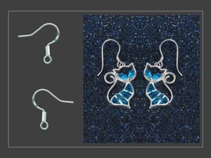 925 Stamped Stylish Fish Hooks for Jewellery Making Findings DIY Practice - Picture 1 of 7