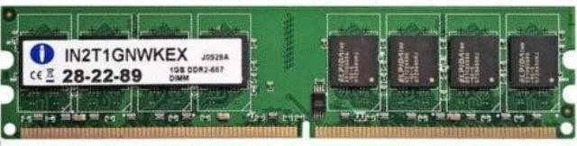 Integral 1GB DDR2 667Mhz PC2-5300 RAM 240-Pin Non-ECC DIMM Desktop Memory Mac PC - Image 1 of 1