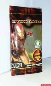 IRON MAN - MARVEL - VERSIEGELTER BEUTEL MIT 5 STICKERN + 1 METAL TAG - Bild 1 von 2