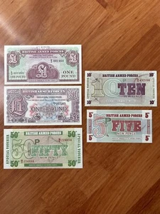 British Armed Forces Currency Special Vouches. - Picture 1 of 2