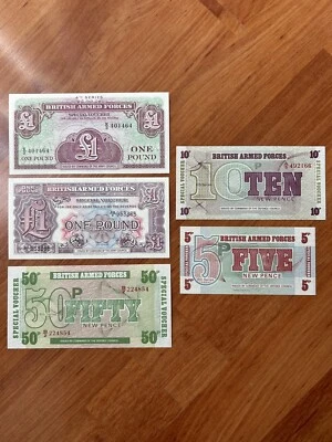 British Armed Forces Currency Special Vouches. - Image 1 of 2