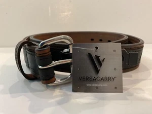 Versacarry Classic Carry Belt Brown Double Ply Leather USA - Men's 36 - Picture 1 of 4