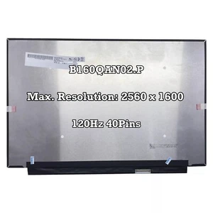 B160QAN02.P 16.0'' 120Hz Pantalla LCD Repuesto Panel Pantalla 2560 * 1600 - Imagen 1 de 4