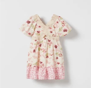 Rare ZARA Kids Floral Lace Ruffle Dress Size 11-12 - Picture 1 of 14