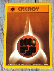 Pokemon Card Energy FIGHTING 97/102 Base Set 1999 (#5) - Picture 1 of 4
