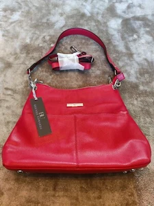 QVC Brenda Edwards On The Go Hobo / Shoulder Bag Red - Picture 1 of 7