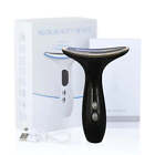 Skin Rejuvenation Beauty Device For Face And Neck, With Heat And Vibration Massa