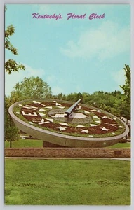 Reloj Floral de Kentucky en Frankfort Kentucky KY Postal - Imagen 1 de 2