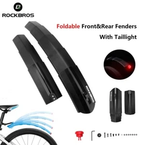 ROCKBROS Mountain Bike Munguard Mud Guard Foldable MTB Front Rear Fender Set - Picture 1 of 7
