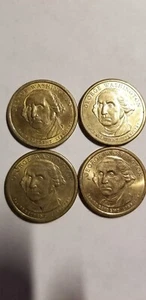 SET of 4 RARE Antique George Washington $1 Dollar Coins 1789-1797 - 2007 P and D - Picture 1 of 4
