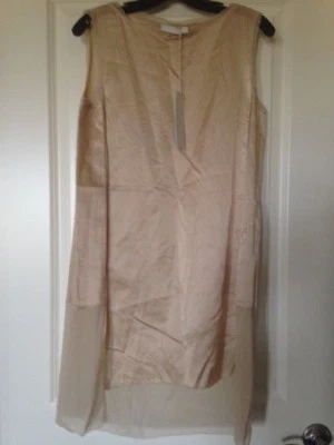 Nuevo con etiquetas Vestido/Túnica Donna Karan Algodón y Seda Sin Mangas Talla Pequeña  Foto 1 de 4