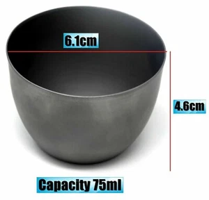 75ml (2.5oz) High Form Crucible Stainless Steel Lab Laboratory Heat Resistance - Picture 1 of 5