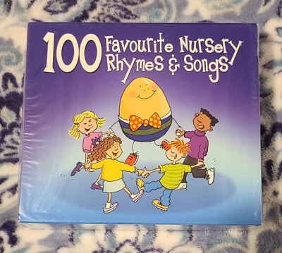 Various  "100 Favourite Nursery Songs And Rhymes" Audio CD 2007 New Sealed Foto 1 de 4
