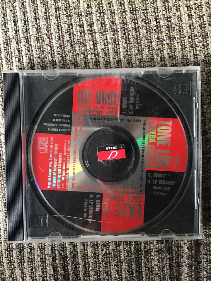 RARE SUPERFLY SAMPLER CD PROMO EP, 6TRX, UZI BROS. EAZY-E TONE LOC, OOP 1990 - Image 1 of 3