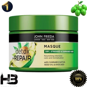 John Frieda Detox & REPAIR Mask Deep Conditioner for Dry Damaged Hair 250ml - Picture 1 of 5