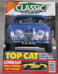 Classics & Sportscar Magazine January 1996 Vintage 1990s Car Magazine Jaguar - Bild 1 von 2