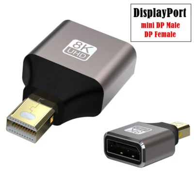 DisplayPort DP 1.4 to Mini DisplayPort Adapter Male to Female Thunderbolt2 8K@60 - Image 1 of 4
