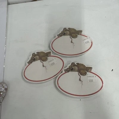 LOTE DE 3 TARJETAS DE FELICITACIÓN SUZY'S ZOO STICK'EMS DUCKPORTS FLOPPY BEAR 24010 Foto 1 de 3