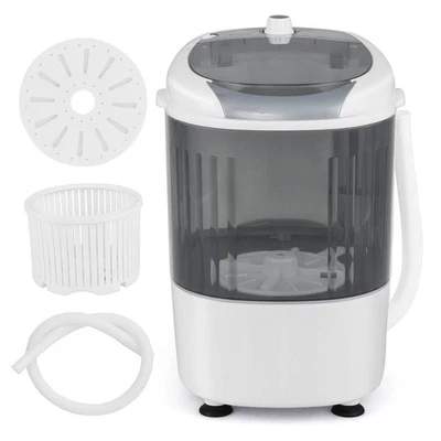 Costway Portable Mini Counter Top Washing Machine 5.5lbs Spin Basket Laundry - Image 1 of 4