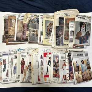 Lot of 31 Vintage Simplicity McCalls Butterick Sewing Patterns Dresses + More - Picture 1 of 7