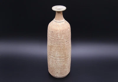 1982+ KAY JENSEN Australian Studio Pottery Tall Textured Vase with Narrow Neck - Image 1 of 4