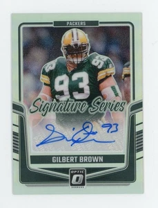 Donruss Optic Gilbert Brown Signature Series 2024 autógrafo automático SSH-GBN Packers - Imagen 1 de 2