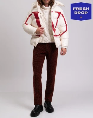 PVP €1890 MONCLER X VALENTINO Chaqueta acolchada IT48 US38 M Logo Capucha extraíble Foto 1 de 4