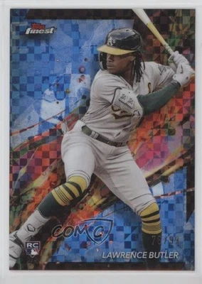 2024 Finest Common Blue Checkerboard Refractor /99 Lawrence Butler #86 Rookie RC - Image 1 of 2