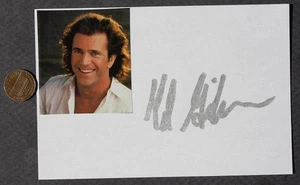 Mad Max Movie Star Mel Gibson signed / autographed large sized photocard SCARCE- - Picture 1 of 1